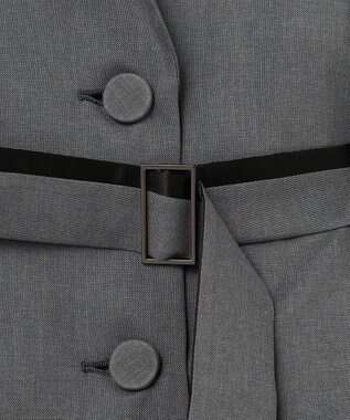 ICB 【WEB＆一部店舗限定】 SerikaWorsted トレンチ型ショートコート ミディアムグレー