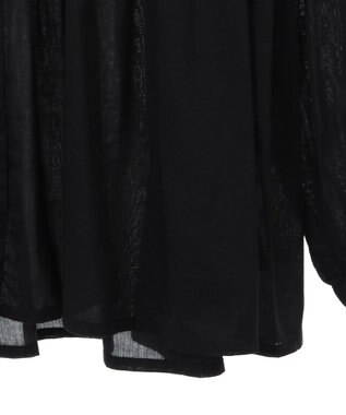 AMERICAN HOLIC バンドカラーピンタックブラウス Black