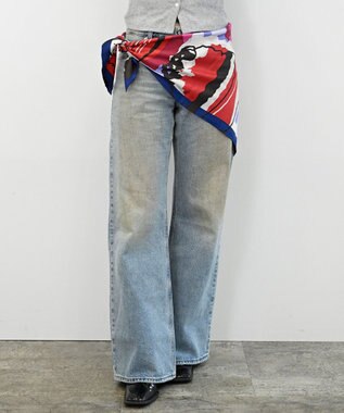 Marca ＜春の新色！＞【the PORT by marca】 CAKE 大判 シルクツイル スカーフ BERRY