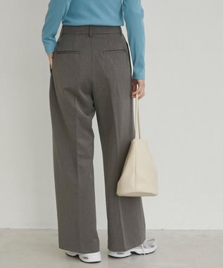 WEGO 【ANGIE VINTAGE/SMLサイズ展開】２タックワイドスラックス 杢グレー