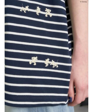 AMERICAN HOLIC 発砲プリントボーダーＴシャツ／Ｄｉｓｎｅｙ Border Navy