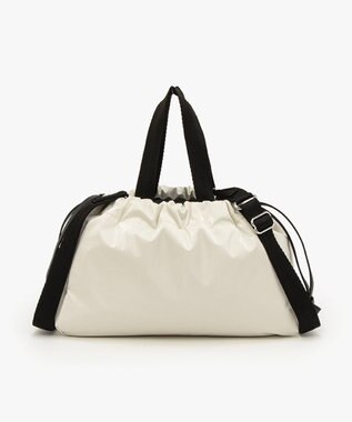 LeSportsac E/W CITY DRAWSTRING BAG??? /アップタウンパールシャイン/ブラック アップタウンパールシャイン/ブラック