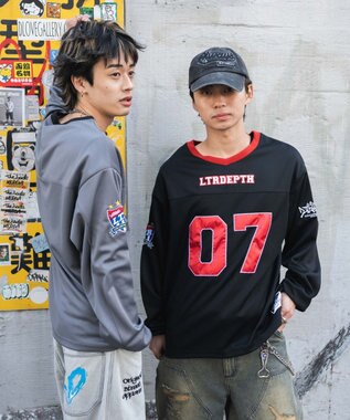 WEGO 【ユニセックス着用ITEM】ナンバリングホッケーT（LS） グレー