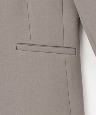 ANY SIS ビューティサーモ2WAYストレッチ ノーカラージャケット グレージュ