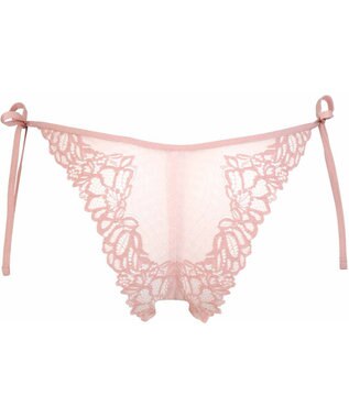 WACOAL Ｔバック ショーツ 【リボンブラ 脇すっきり】 BRB433とペア はきこみ丈あさめ バックのかぶりが広め ソング レディース PRA433 /ワコール シェルピンク