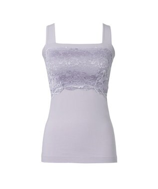 BRADELIS New York 【BRADELIS NewYork peace】ハッピーバストアップレーシーブラキャミソール23 ライラック