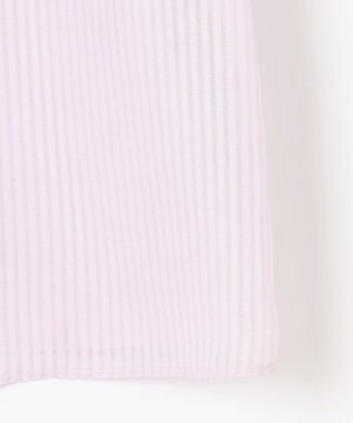 J.PRESS LADIES 【イージーケア】シアーストライプ カットソー ふじ色系