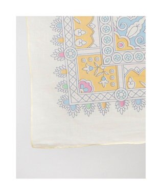 UNBILLION カシュネ cache nez / ペルシャ柄プリントストール イエロー