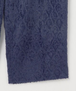 自由区 【Exclusive】ジオメトリックジャガード パンツ ネイビー