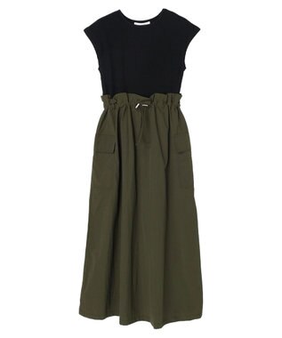 Green Parks ・ＥＬＥＮＣＡＲＥ　ＤＵＥ　リブキリカエワンピ Black