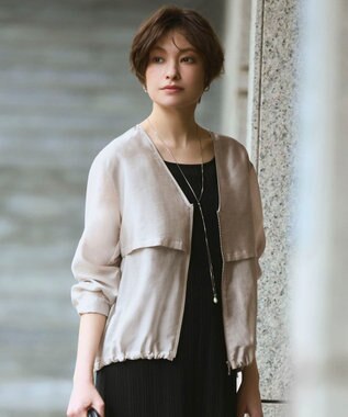 ICB チェーンラップネックレス シルバー系