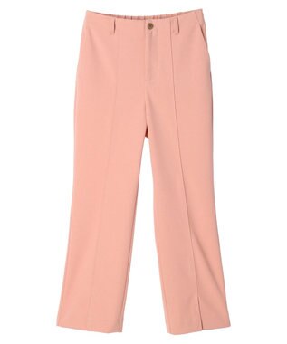 earth music&ecology カットツイルスリットセミフレアパンツ Pink