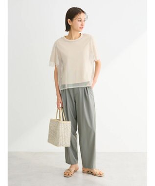 Green Parks ・ＥＬＥＮＣＡＲＥ　ＤＵＥ　ナイロンタックカーブパンツ Khaki