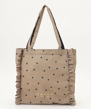 TOCCA 【百田夏菜子さん着用・新色登場】DANCING LOVE FRILL SUBBAG サブバッグ ベージュ系