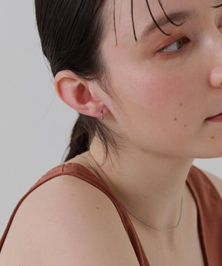 Phoebe 【金属アレルギー対応】ミニフープピアス(片耳)/サージカルステンレス シルバー シルバー