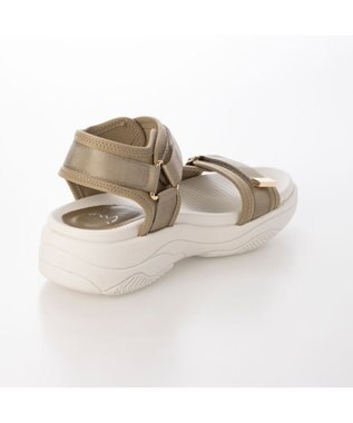 ing <ing>厚底スポーツサンダル ベージュ