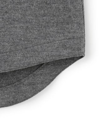 23区 【滝沢眞規子さん着用/VERY掲載/洗える】ウールミルドジャージー シャツ グレー系