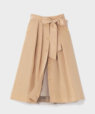 GRACE CONTINENTAL レイヤードタックスカート ベージュ