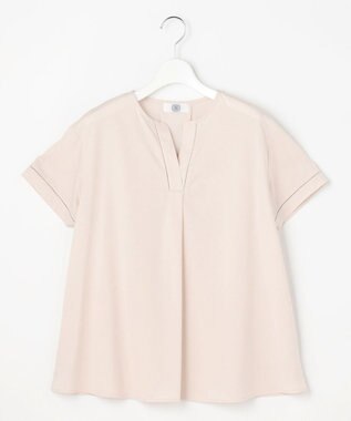 J.PRESS LADIES プレーティングジャージー チュニック丈 カットソー グレージュ系