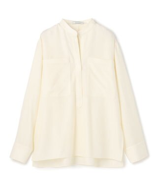 BEIGE， 【VERY NaVY12月号掲載】TERNES / ビックポケットプルオーバーウールブラウス Bone