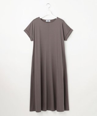 J.PRESS LADIES L コットンスムース ワンピース モカ系