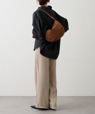 russet ナイロンジャガード2WAYショルダーバッグ(CE-1620) Camel/Gray