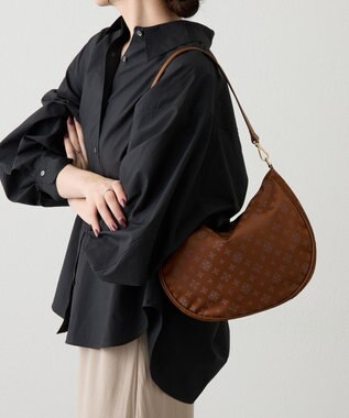 russet ナイロンジャガード2WAYショルダーバッグ(CE-1620) Camel/Gray