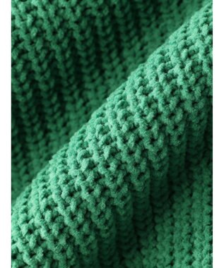 Green Parks ｍｏｋｏモール畦編みモックネックプルオーバー Green