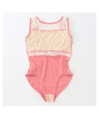 Chacott 【MAY NAGAHISA】ジュニア ノースリーブレオタード チェリーピンク