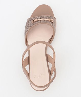 ANY SIS 【美人百花7月号掲載】クラシカルレディプチウエッジ サンダル モカ