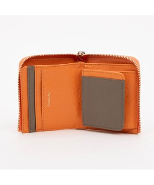 UNBILLION アトランタ ATLANTA / 牛革L字ファスナーミニウォレット オレンジ