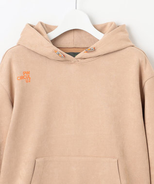 PW CIRCULUS 【WOMEN】スエード調 デタッチャブルフーディ ベージュ系