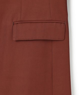 ICB 【30th ANNIVERSARY】ヴィスコースウールツイル ピークドラペルジャケット マホガニー系