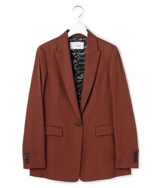 ICB 【30th ANNIVERSARY】ヴィスコースウールツイル ピークドラペルジャケット マホガニー系