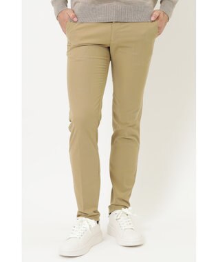 DAKS コットンライクカジュアルパンツ キャメル