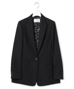 ICB 【30th ANNIVERSARY】ヴィスコースウールツイル ピークドラペルジャケット ブラック系