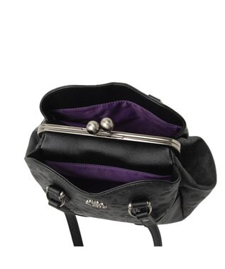 ANNA SUI ノーブル 2way口金ハンドバッグ クロ