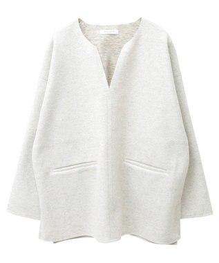 Green Parks 圧縮ポンチキーネックプルオーバー Ivory