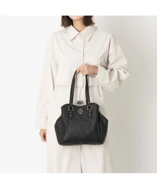 ANNA SUI ノーブル 2way口金ハンドバッグ クロ