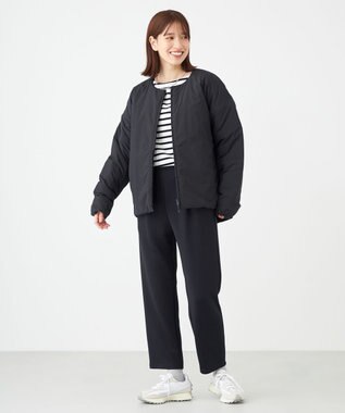 SHARE PARK LADIES 【UNISEX】ボートネックボーダーＴシャツ（S・Mサイズ） オフ×ブラックボーダー