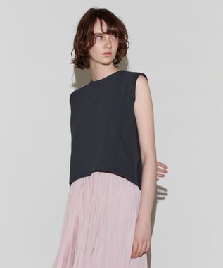 NAVE 【Nave　洗える】クリアジャージー ノースリーブ グレー系