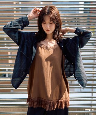 YECCA VECCA シアーデニムシャツ