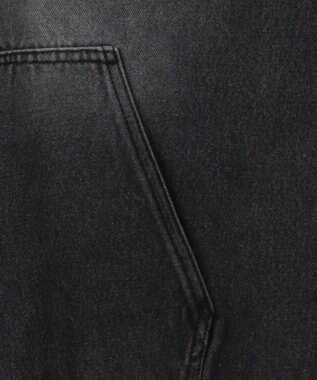 WEGO ヴィンテージウォッシュBIGフードブルゾン ブラック