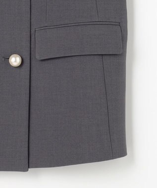 Feroux 【先行予約】パール釦テーラード ジャケット グレー系