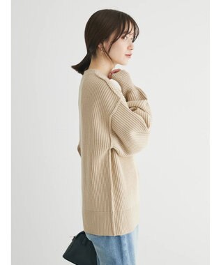 Green Parks 洗える　アゼ編みニットプルオーバー Beige