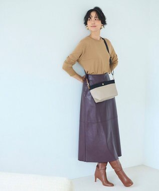 TOPKAPI 【Breath TOPKAPI】RIPPLE リプル スリム ミニショルダー バッグ トープ