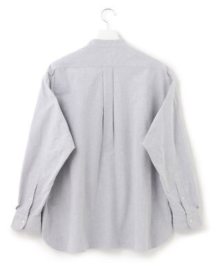 J.PRESS YORK STREET 【UNISEX】起毛オックスフォードシャツ/バンドカラー ライトグレー系