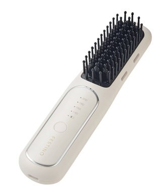 YAMATO テーブル＆キッチン 【フェスティノ】充電式スタイリングヒーターブラシ  ホワイト  SMHB-049-WH ホワイト