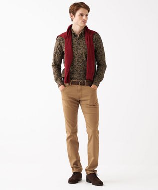 JOSEPH ABBOUD 【キングサイズ】JC花柄プリント　シャツ ダークブラウン系6