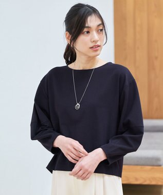 ANY L 【洗濯機可/5色展開】サカリバランタンスリーブプルオーバー ブラック